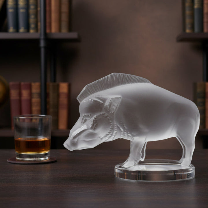 Sanglier Bouchon de Radiateur: Wild Boar Car Mascot by Lalique,