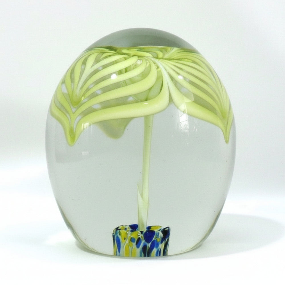 Mid-Century Querandi Paperweight, Annagelb Art Glass from Argentina.