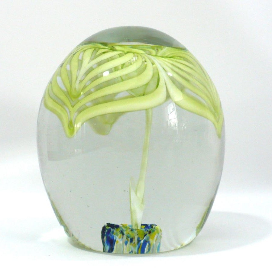 Mid-Century Querandi Paperweight, Annagelb Art Glass from Argentina.