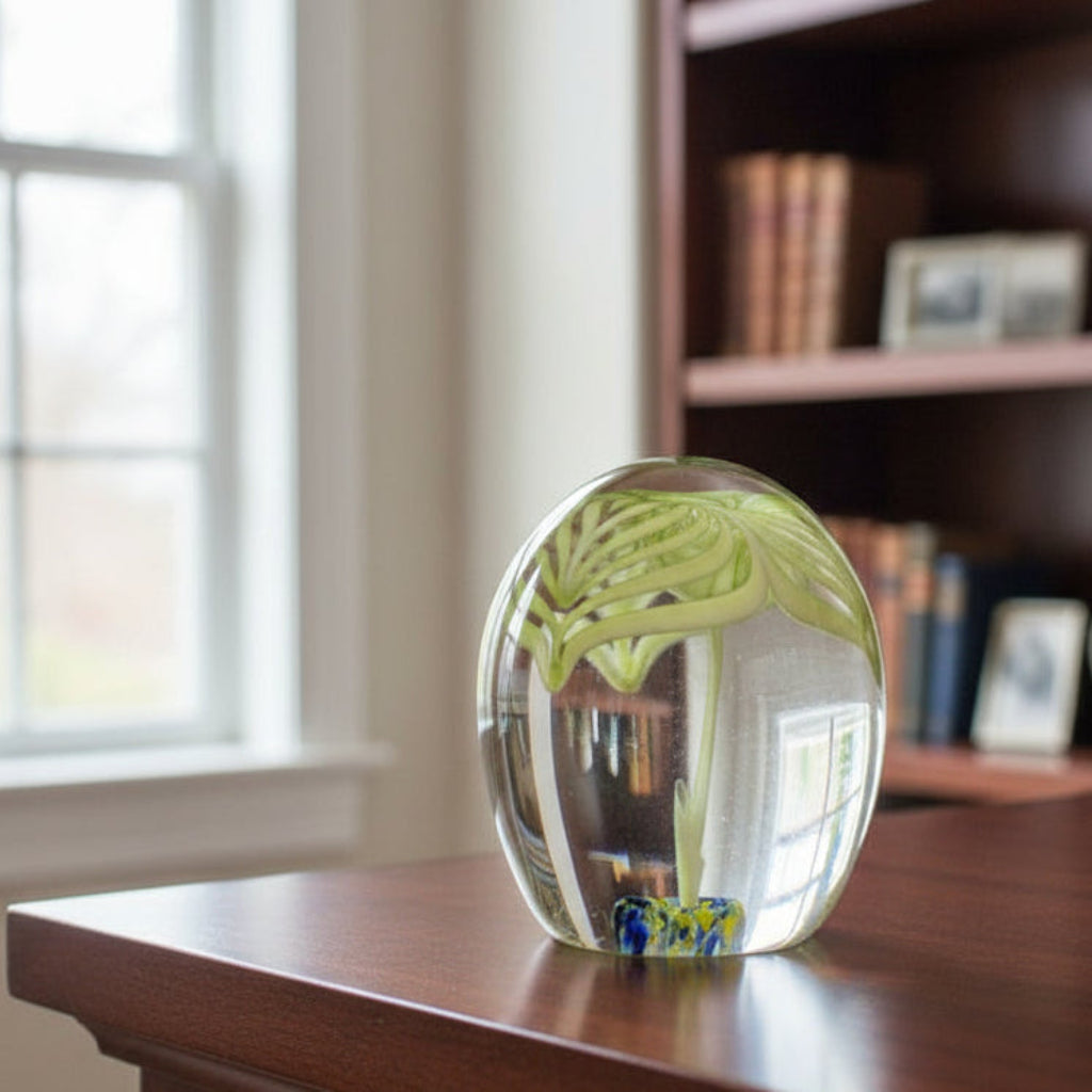 1950-70 Cristaleria Querandi SA Annagelb Paperweight, Argentina