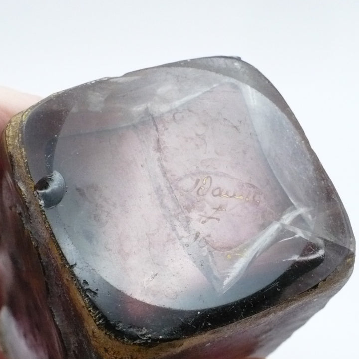 1896 Daum Frères Nancy "Violettes" Cabinet Vase.