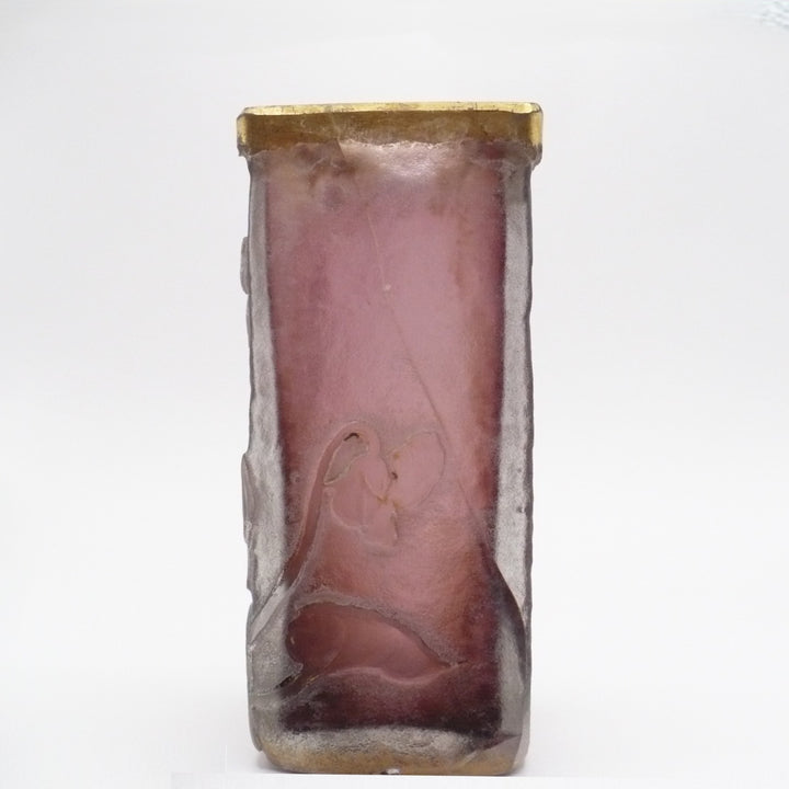 1896 Daum Frères Nancy "Violettes" Cabinet Vase.