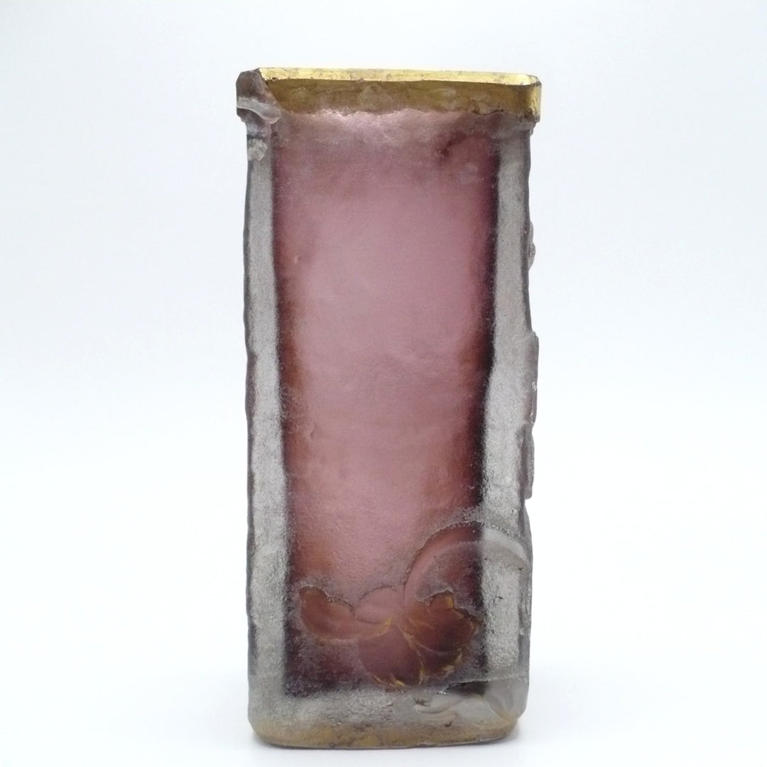 1896 Daum Frères Nancy "Violettes" Cabinet Vase.