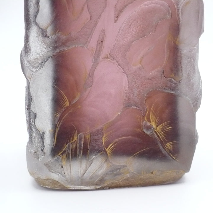 1896 Daum Frères Nancy "Violettes" Cabinet Vase.