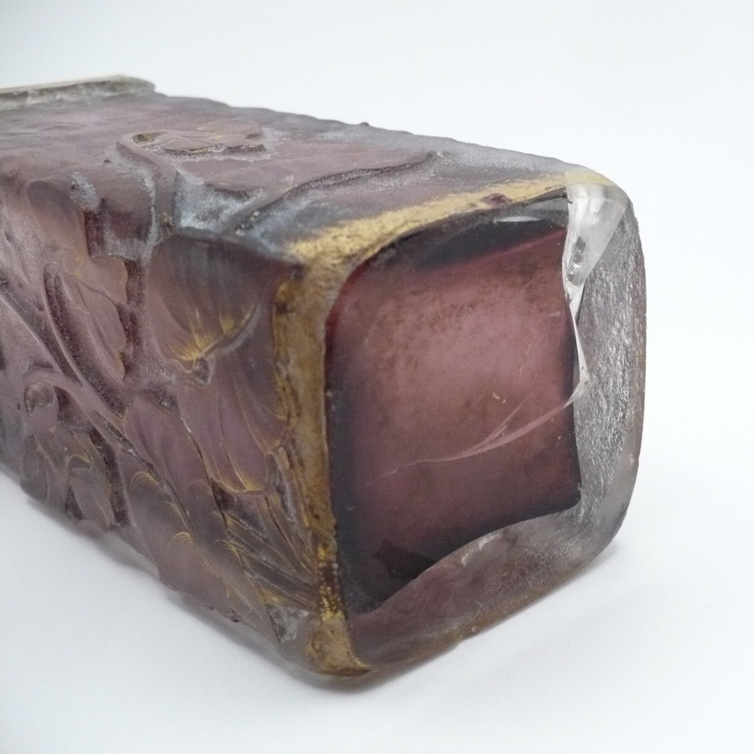1896 Daum Frères Nancy "Violettes" Cabinet Vase.