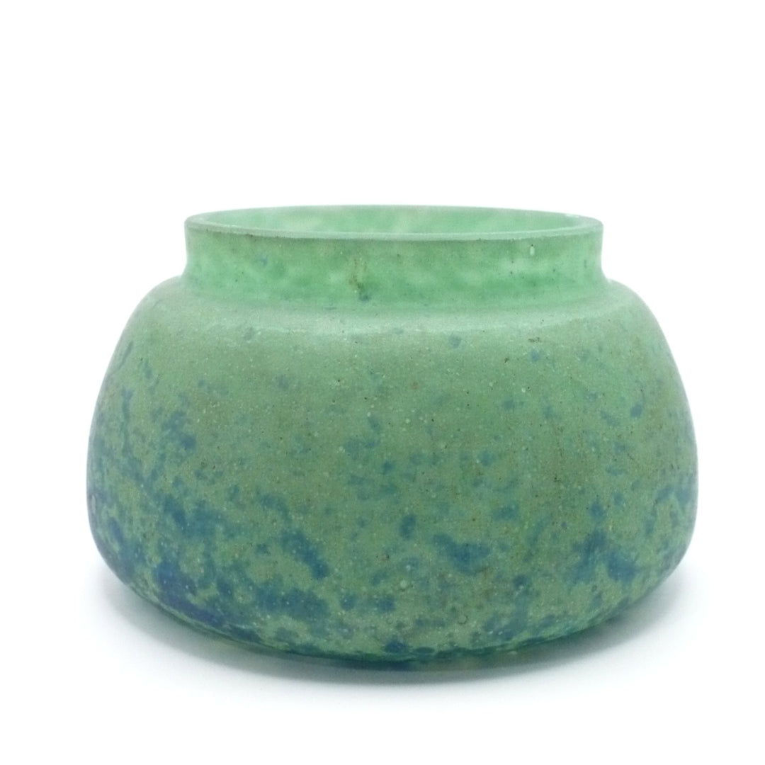 Sans aluminum rim, 1920 Muller Frères Verre Nuage Hair Receiver France French Art Glass.
