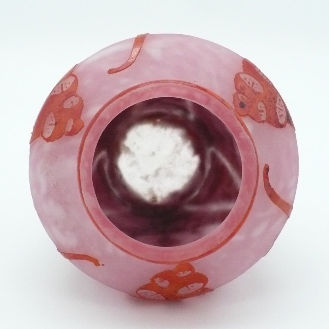 Le Verre Français Digitale Schneider Art Deco Foxglove Table Vase.