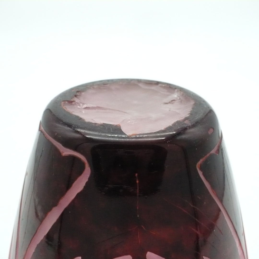 Le Verre Français Digitale Schneider Art Deco Foxglove Table Vase.