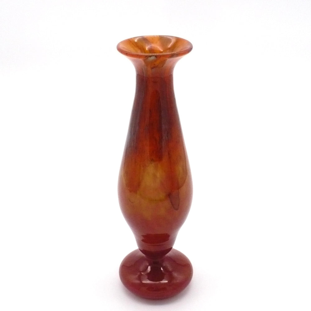 1928-1933 Schneider Signed Art Deco Amber French Art Glass Vase.
