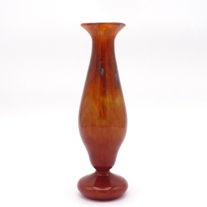 1928-1933 Schneider Signed Art Deco Amber French Art Glass Vase.