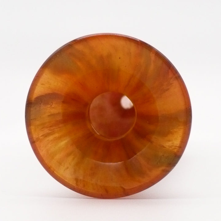 1928-1933 Schneider Signed Art Deco Amber French Art Glass Vase.