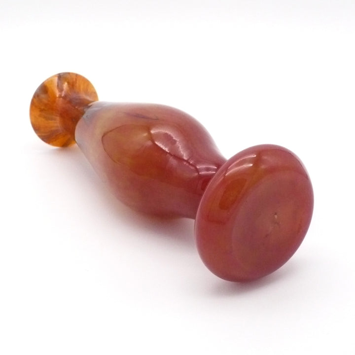 1928-1933 Schneider Signed Art Deco Amber French Art Glass Vase.