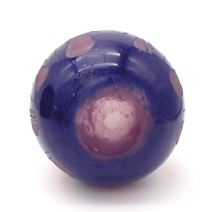 Degué 1925-30 Art Deco Cameo Glass Vase, Fuschia Floral, Signed.
