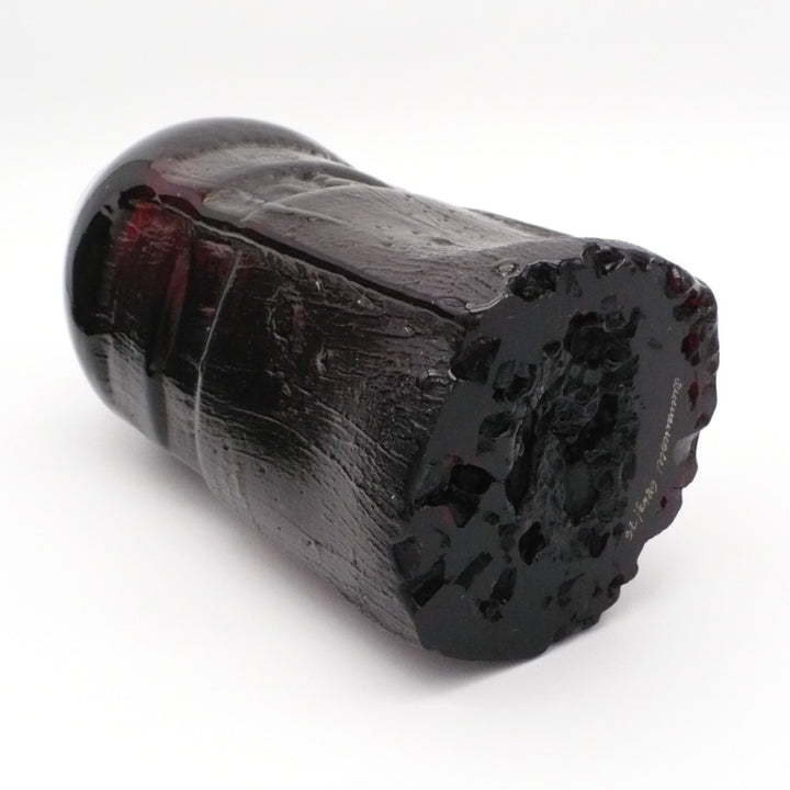 1975 Churba for Querandí Argentina Tree Trunk Glass Vase Signed & Numbered.