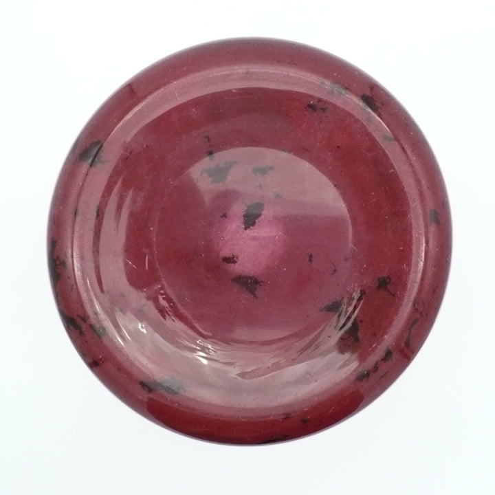 1920s Signed Schneider French Art Deco Glass Vas, Pink & Raspberry 12.75”.