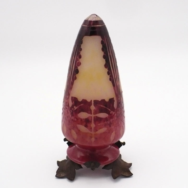 1923-26 Le Verre Français Veilleuse Amarantes Night Light.