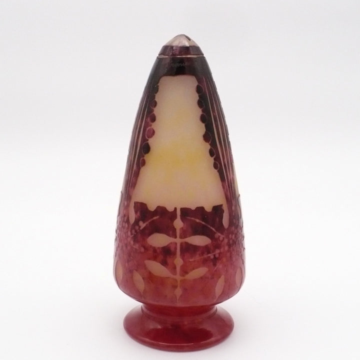 1923-26 Le Verre Français Veilleuse Amarantes Night Light.
