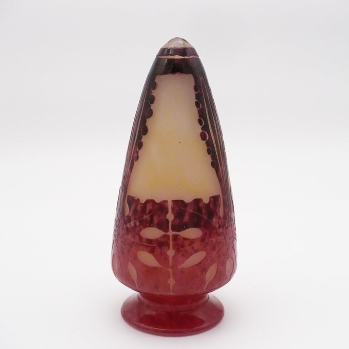 1923-26 Le Verre Français Veilleuse Amarantes Night Light.