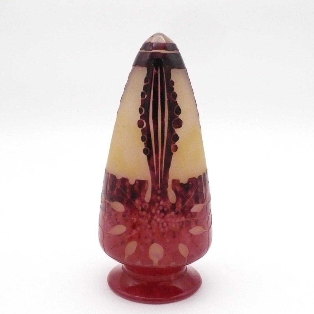 1923-26 Le Verre Français Veilleuse Amarantes Night Light.