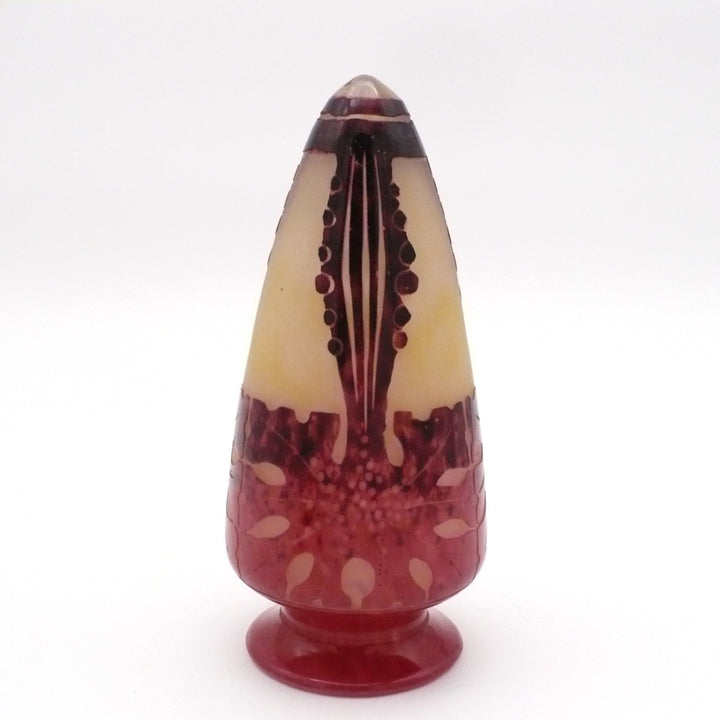 1923-26 Le Verre Français Veilleuse Amarantes Night Light.