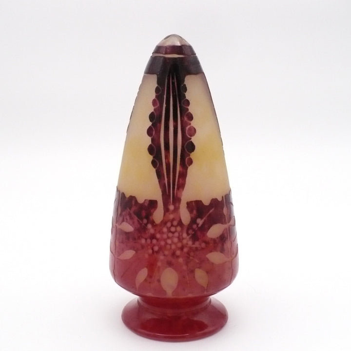 1923-26 Le Verre Français Veilleuse Amarantes Night Light.