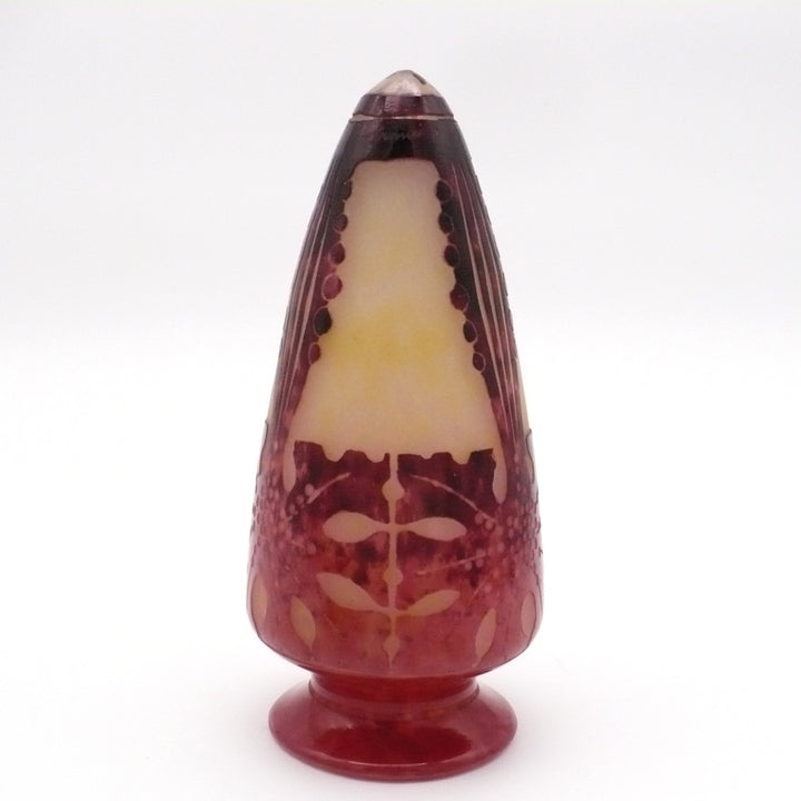 1923-26 Le Verre Français Veilleuse Amarantes Night Light.