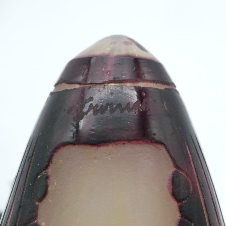 1923-26 Le Verre Français Veilleuse Amarantes Night Light.