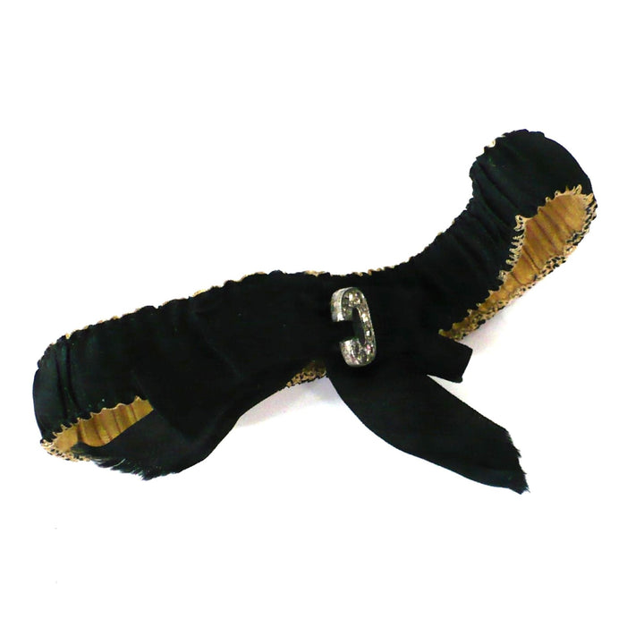 Victorian Memento Mori Mourning Garter.