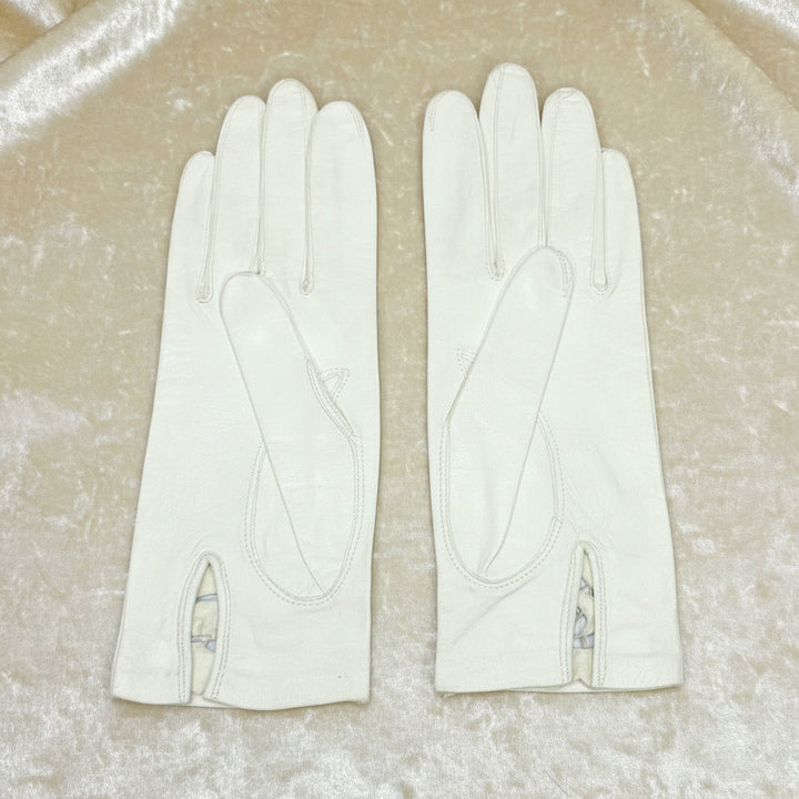 1950s Vintage Italian Lamb Leather Shorties Gloves 6 1/2 Small.