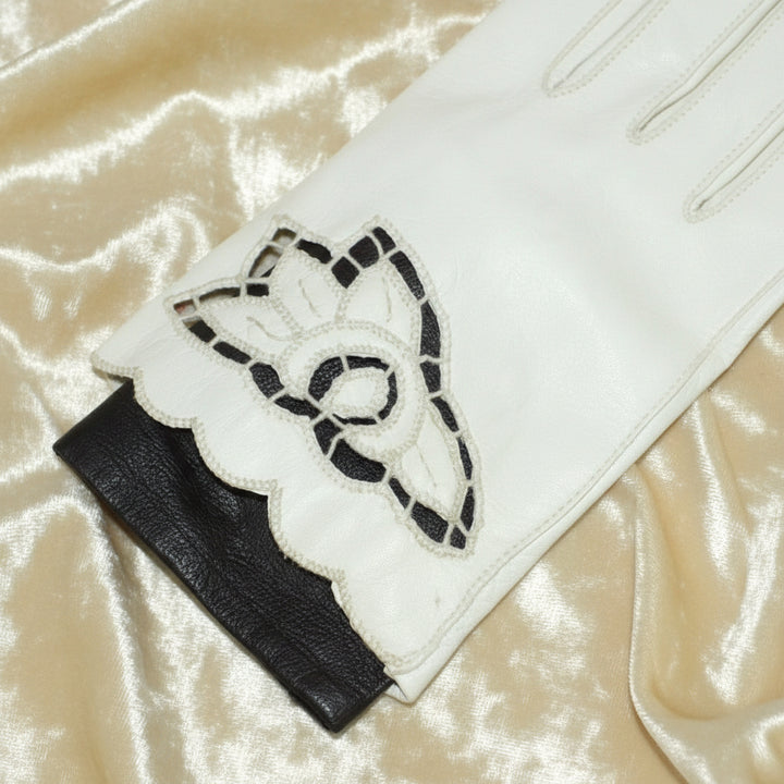 1950s Vintage Italian Lamb Leather Shorties Gloves 6 1/2 Small.