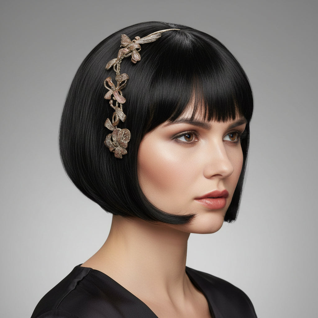 1920s French Flapper Headpiece genuine silver.