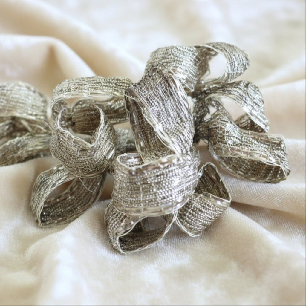1920s French Flapper Headpiece genuine silver.
