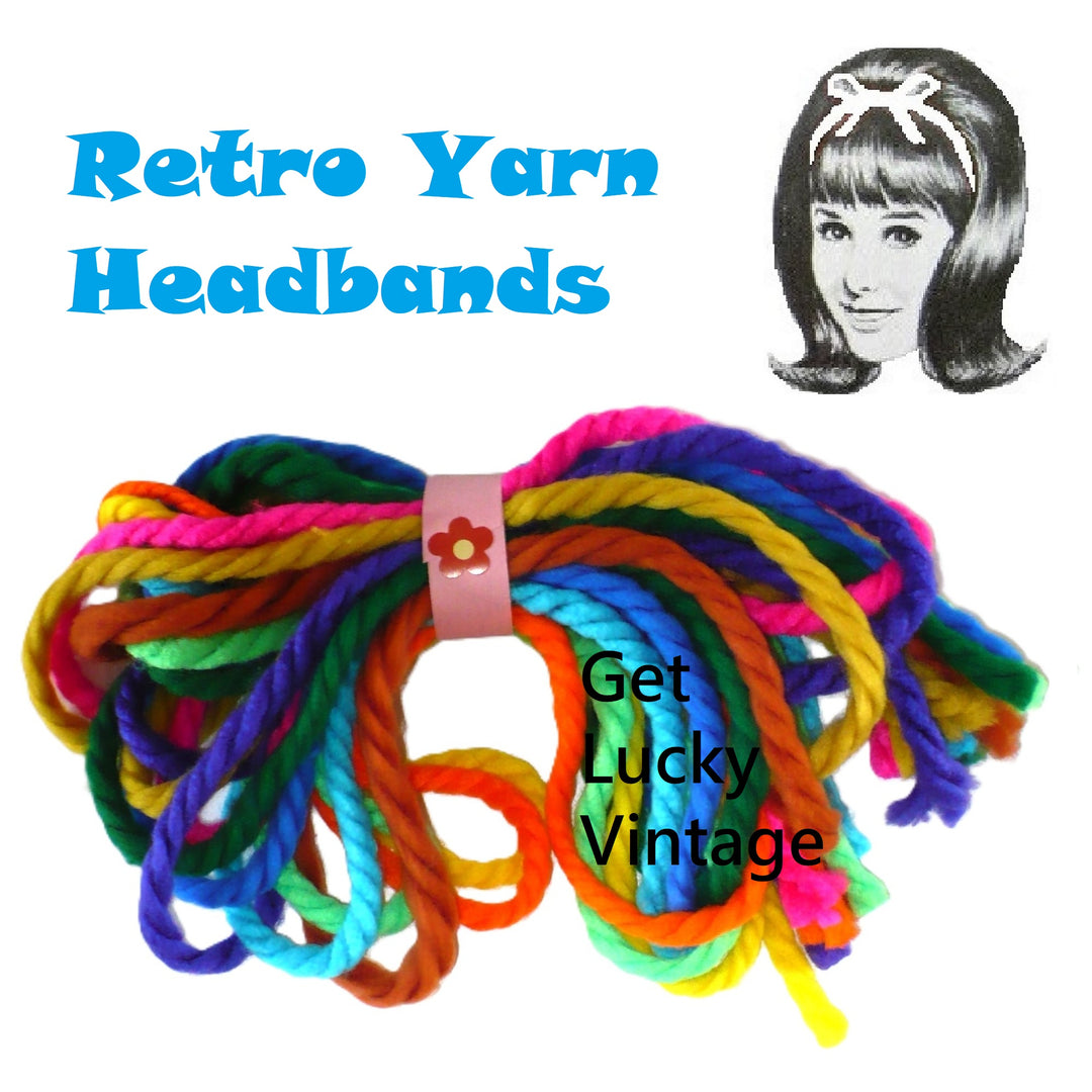Ten Vintage  Yarn Headbands