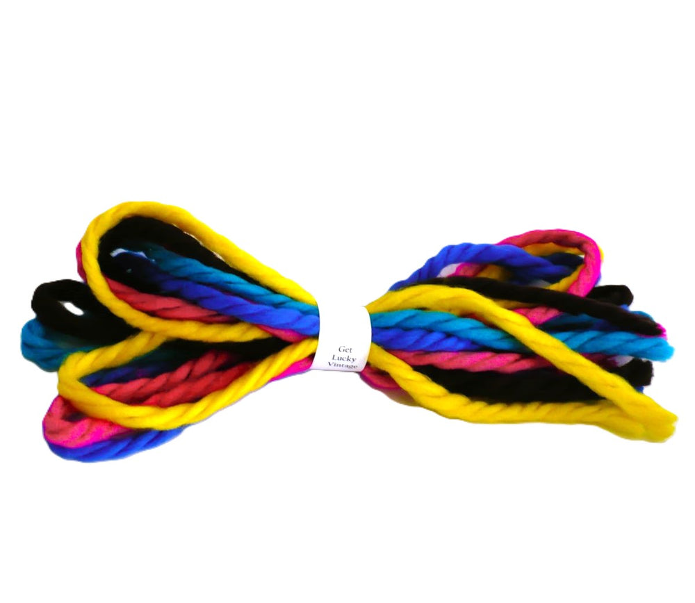 1970s Budget Bundle Five Yarn Headbands.