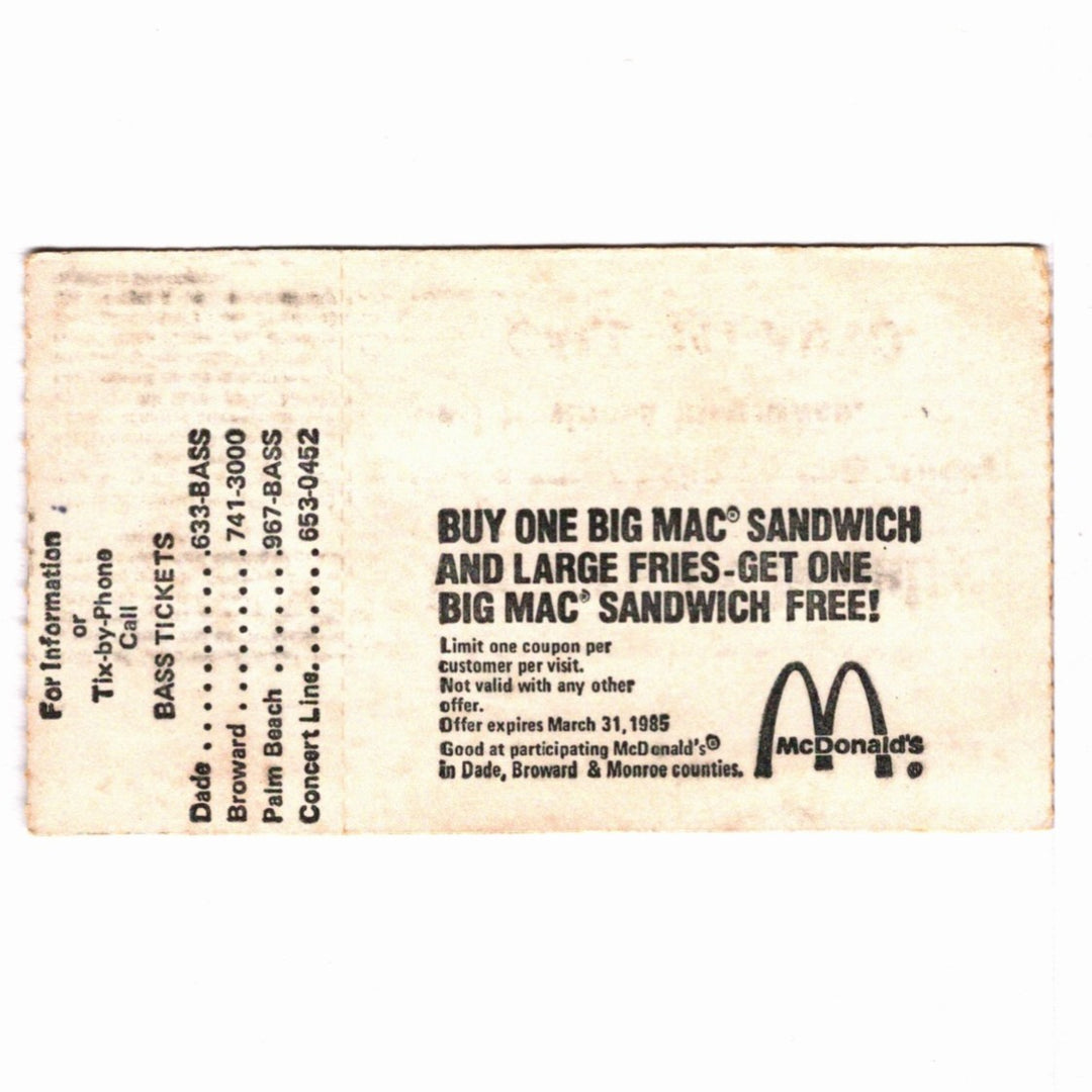 Judas Priest Metal Conqueror Tour Ticket 1984