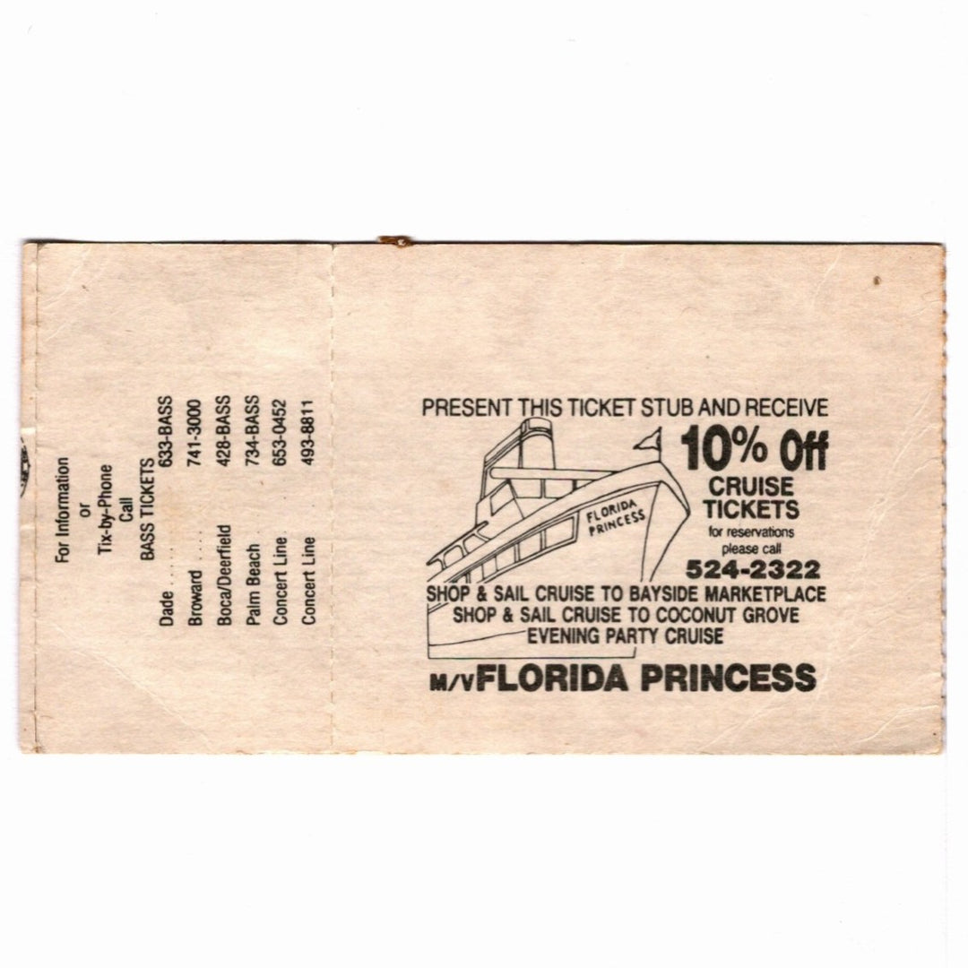 L.A. Guns Tour Ticket June 3, 1988