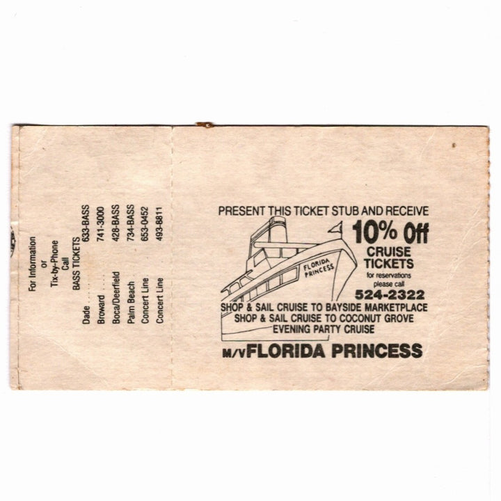 L.A. Guns Tour Ticket June 3, 1988