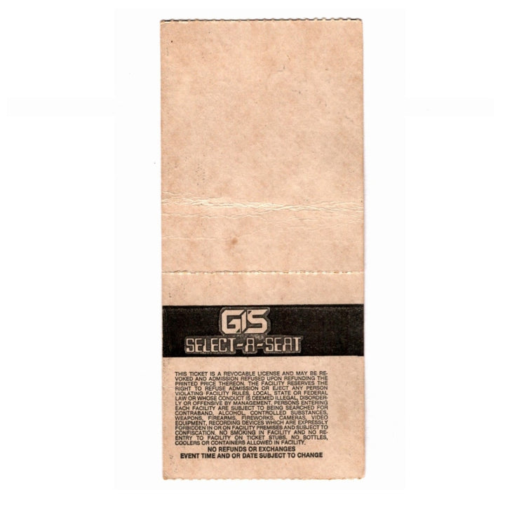 Midnight Oil Diesel and Dust Tour Ticket 1988