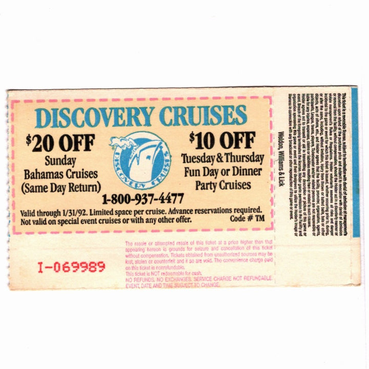 Pauly Shore The Future of America Tour Ticket 1991