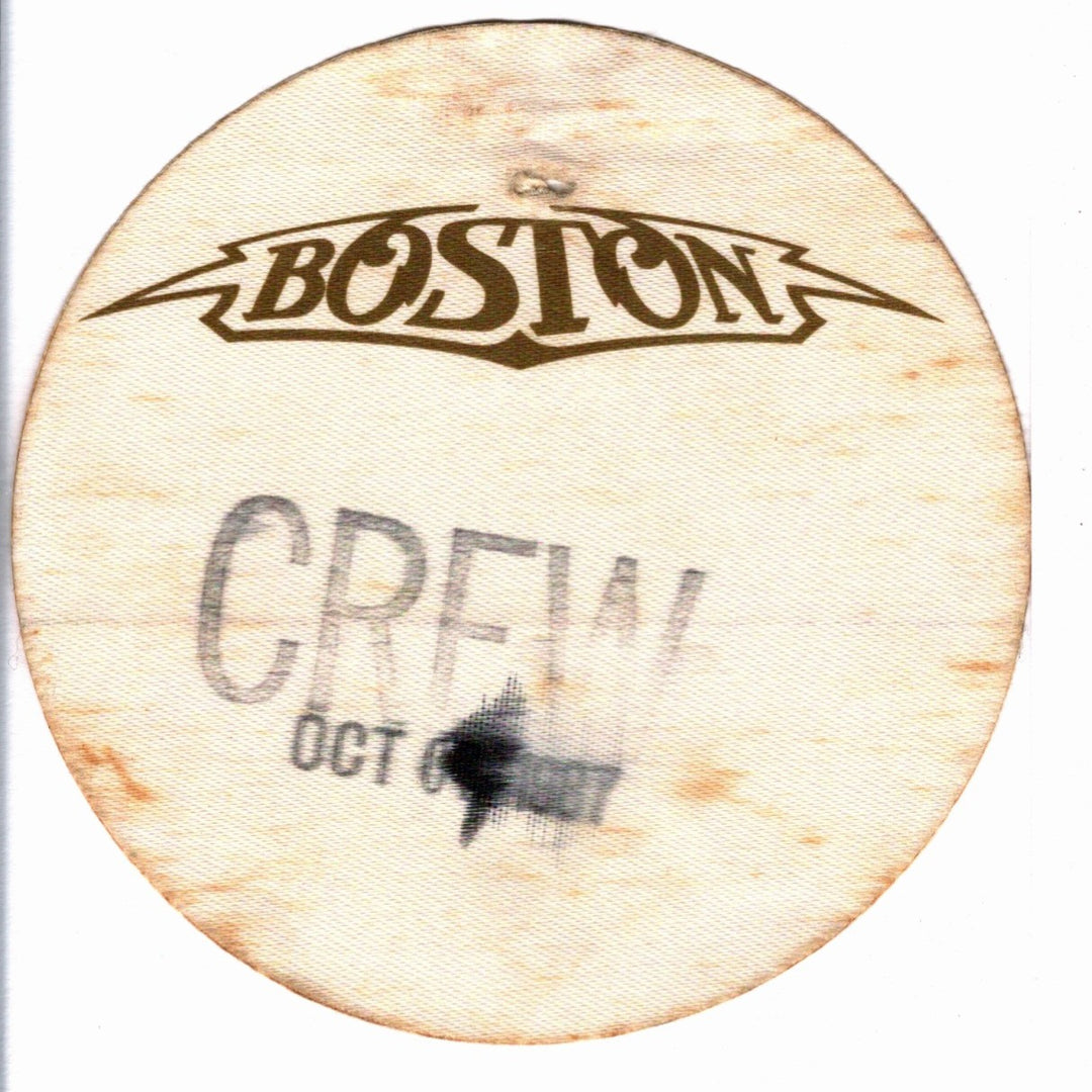 Boston Third Stage Tour Crew Pass & Ticket 1987