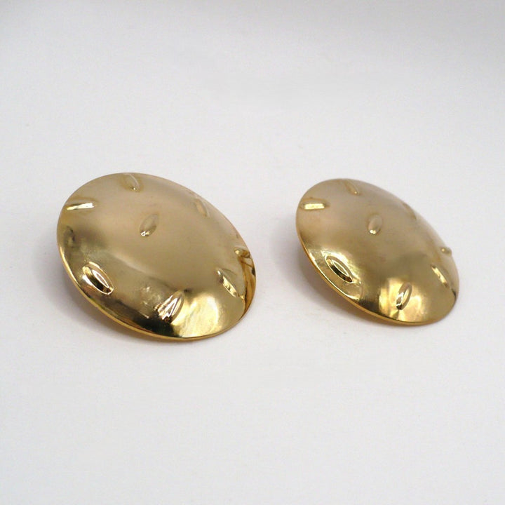 1980s Vintage High Octane Glamour Gold-tone Fashion Earrings