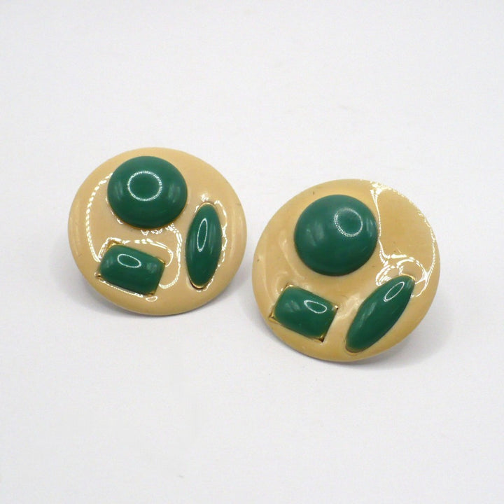 1980s Vintage Avant Garde New Wave Fashion Earrings