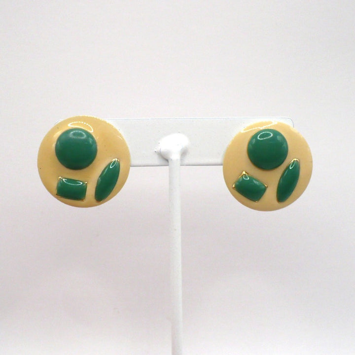 1980s Vintage Avant Garde New Wave Fashion Earrings
