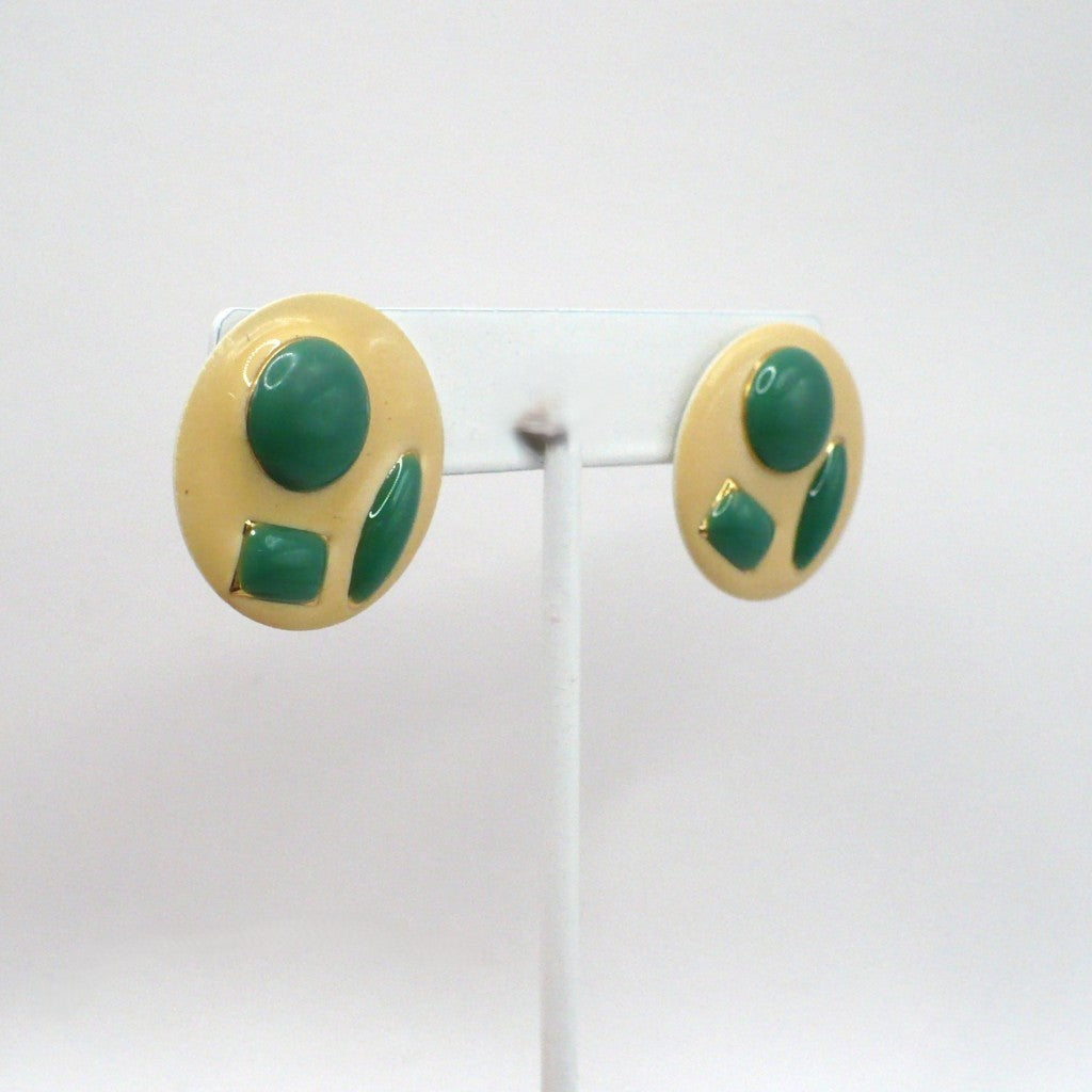 1980s Vintage Avant Garde New Wave Fashion Earrings