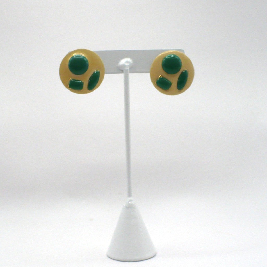 1980s Vintage Avant Garde New Wave Fashion Earrings