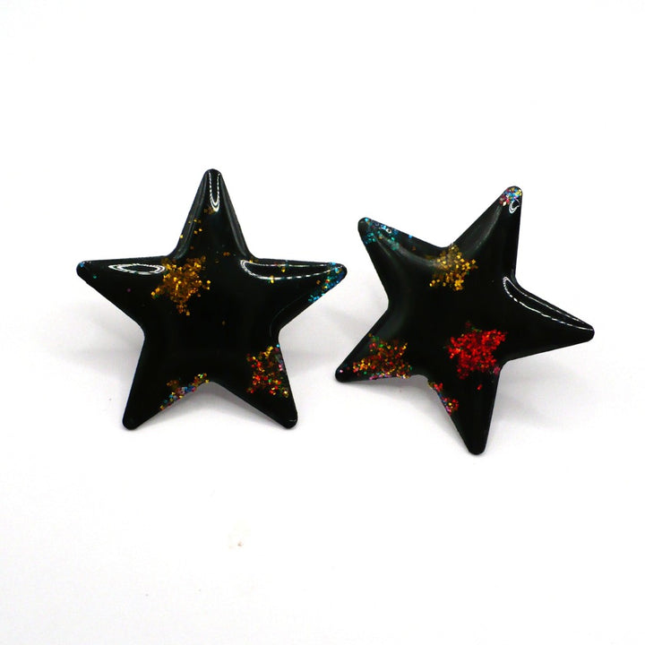 1980s Vintage Valley Girl Super Star Earrings