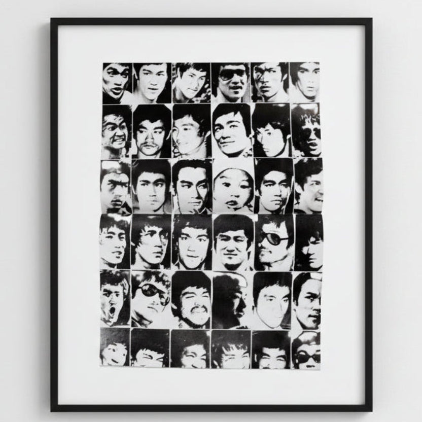 Vintage 36 Faces of Bruce Lee Centerfold Poster.