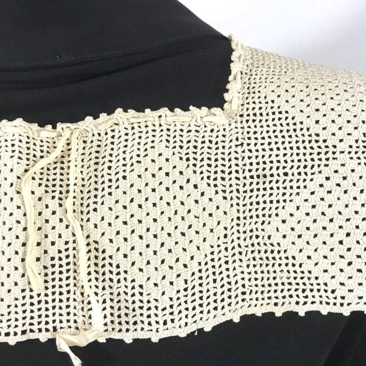 1916-1920s Crochet Lace Yoke Collar.