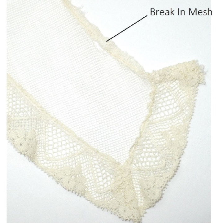 1800s Victorian Silk Mesh Lace Collar.