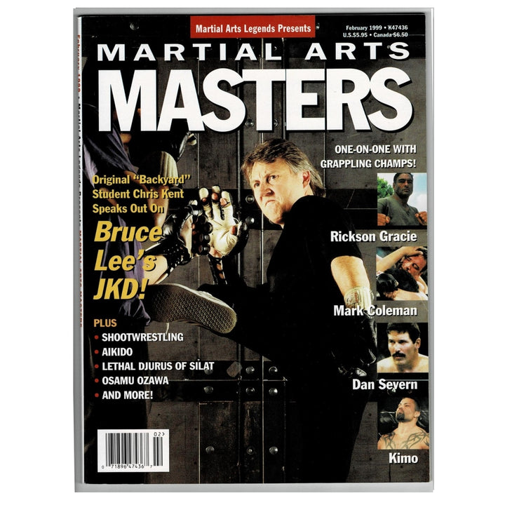 Vintage Martial Arts Legends Presents MA Masters Feb 1999 on white background, featuring Chris Kent on the cover.